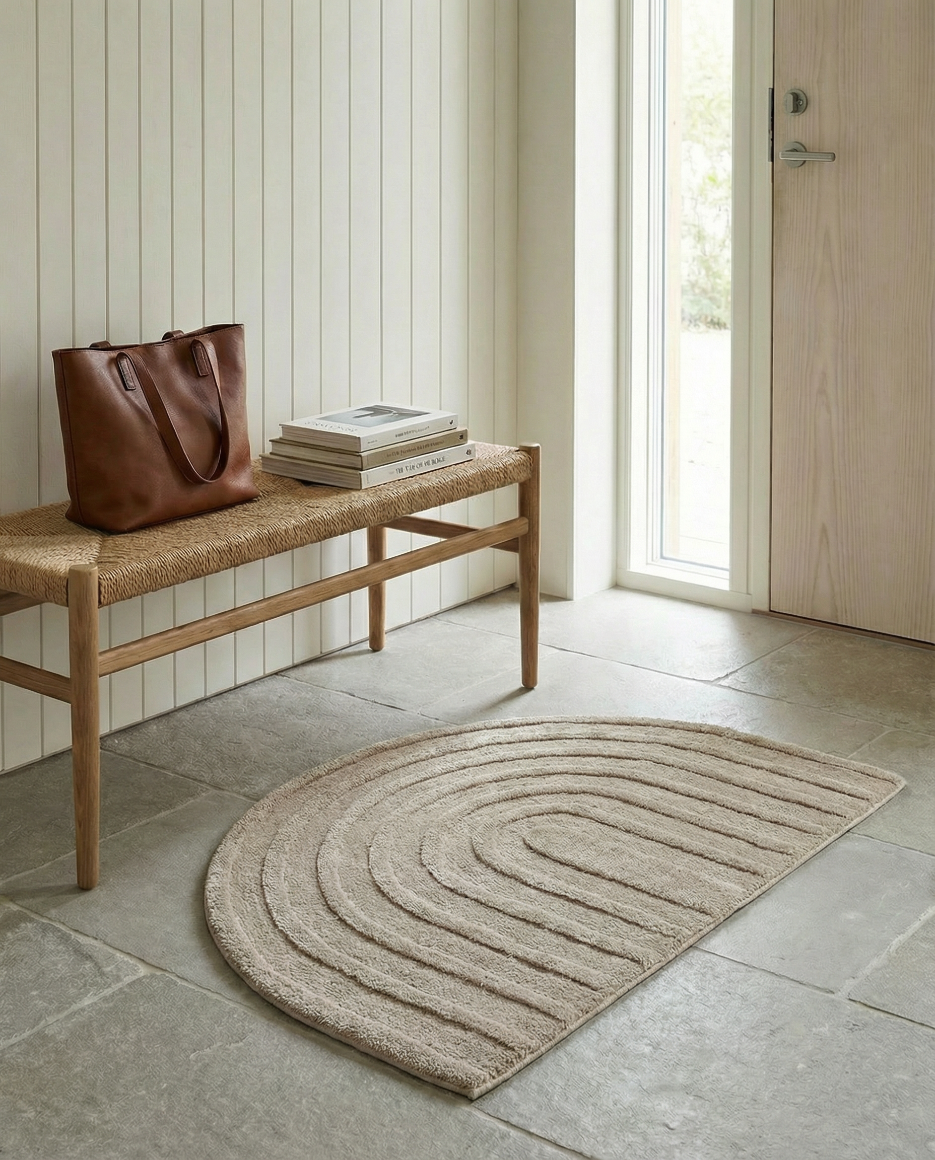 ARCH DOORMAT, WOOL, BEIGE