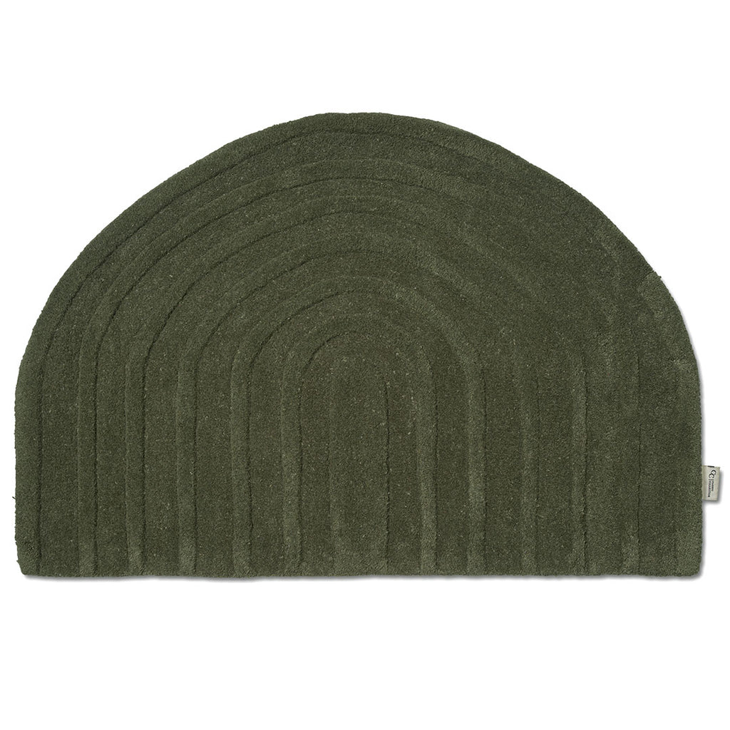 ARCH DOORMAT, WOOL, FOREST GREEN