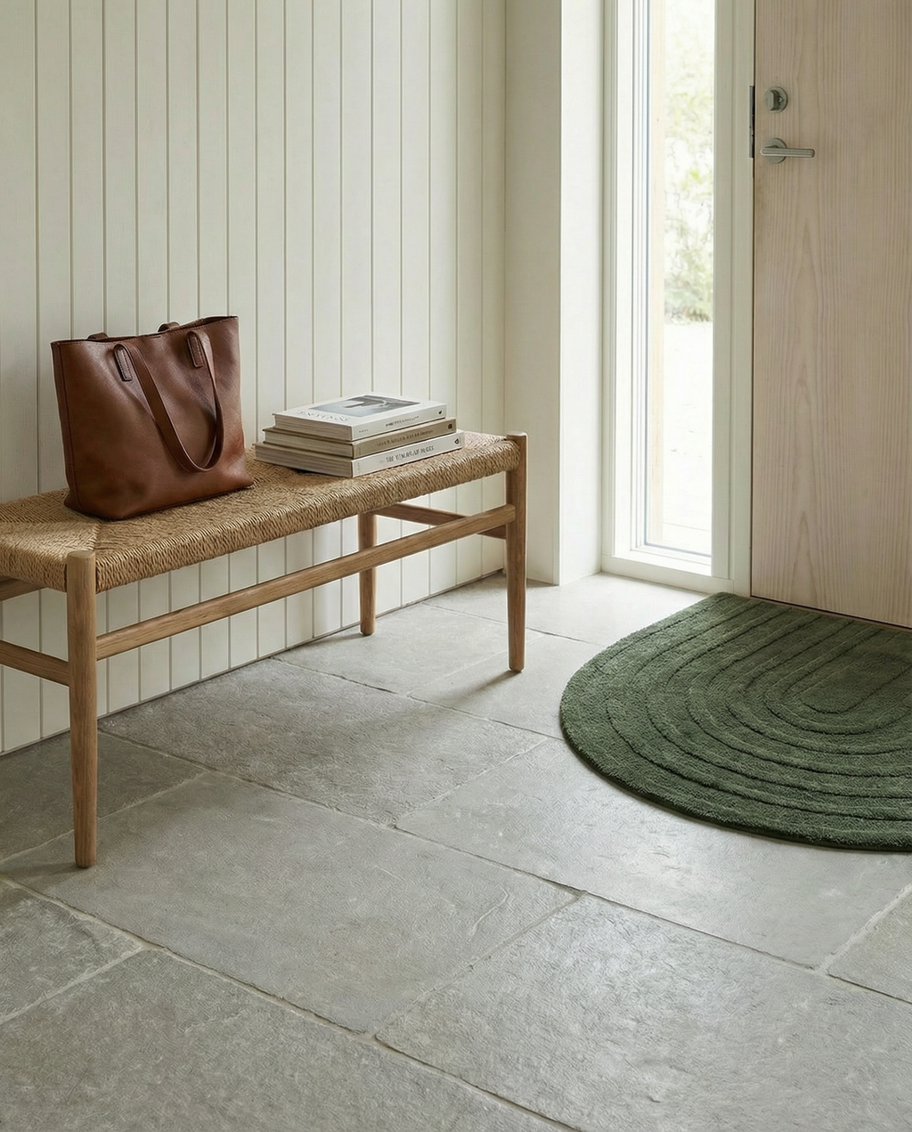 ARCH DOORMAT, WOOL, FOREST GREEN