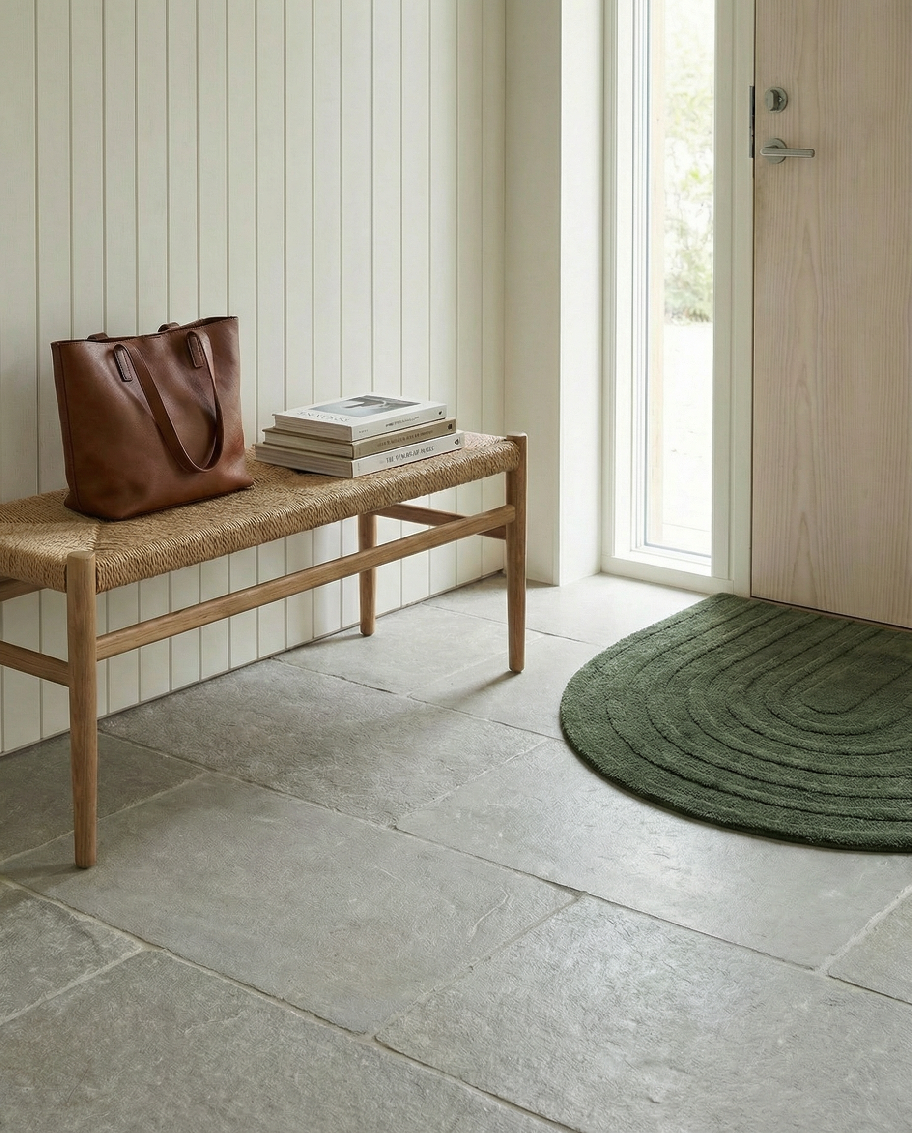 ARCH DOORMAT, WOOL, FOREST GREEN