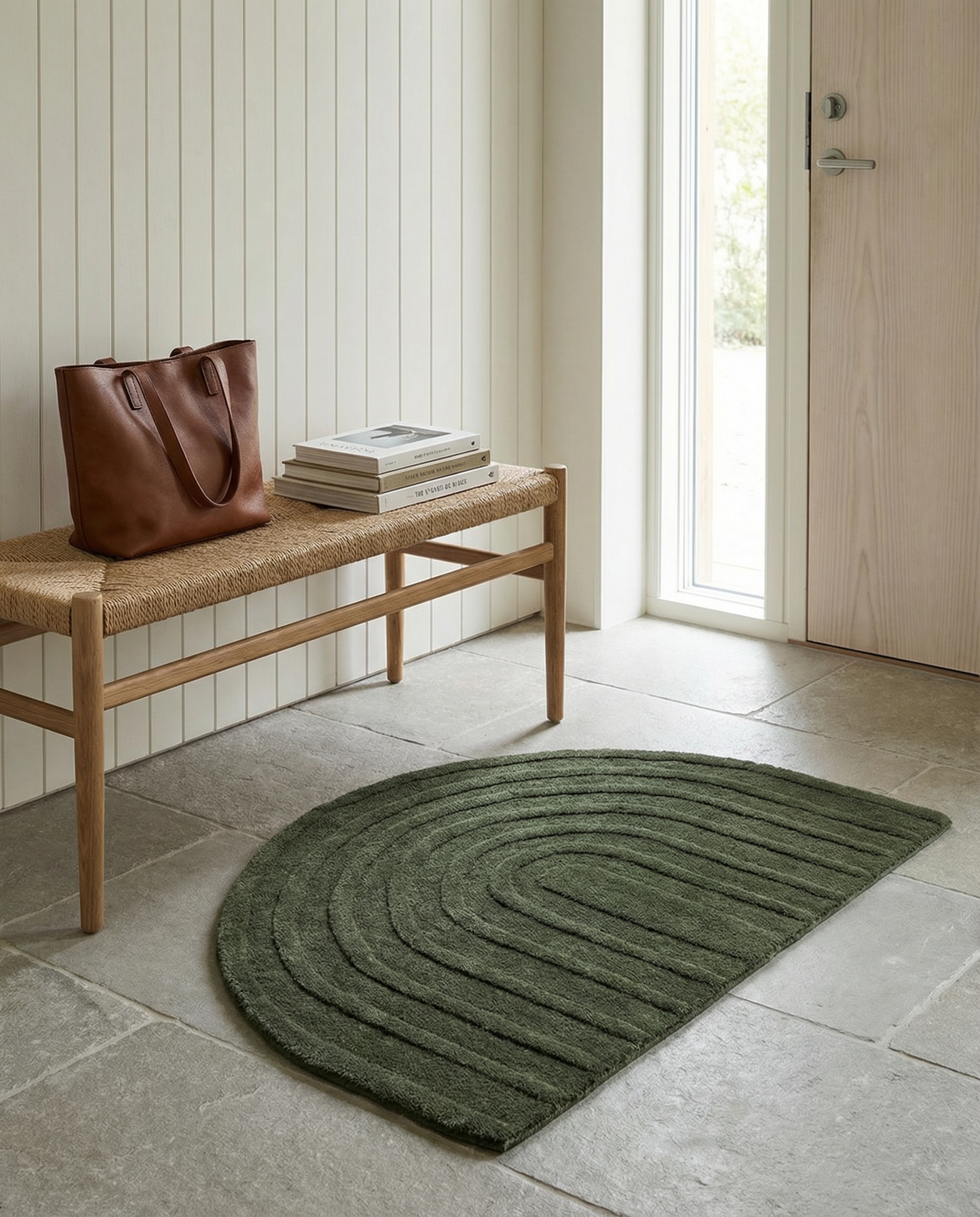 ARCH DOORMAT, WOOL, FOREST GREEN