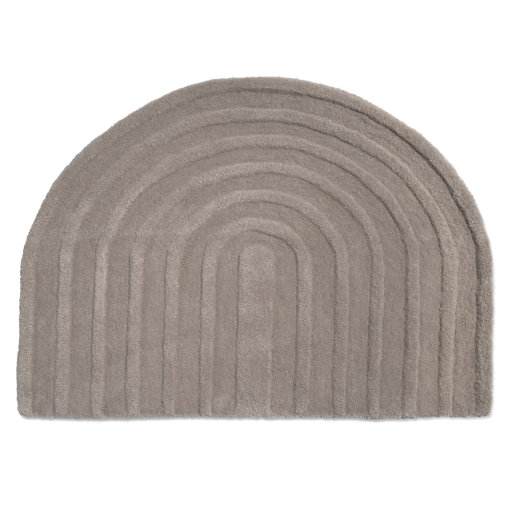 ARCH DOORMAT, WOOL, SILVER