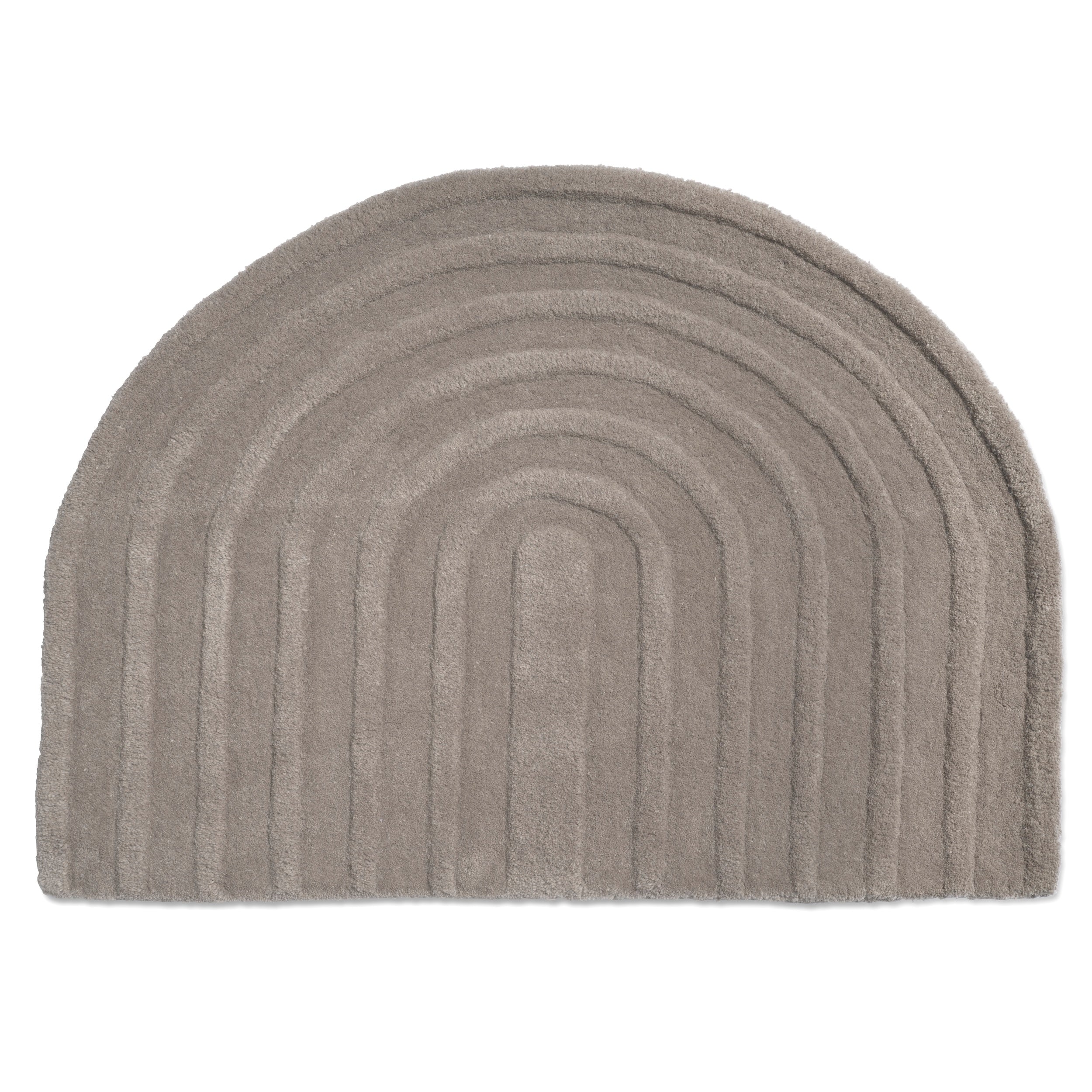 ARCH DOORMAT, WOOL, SILVER