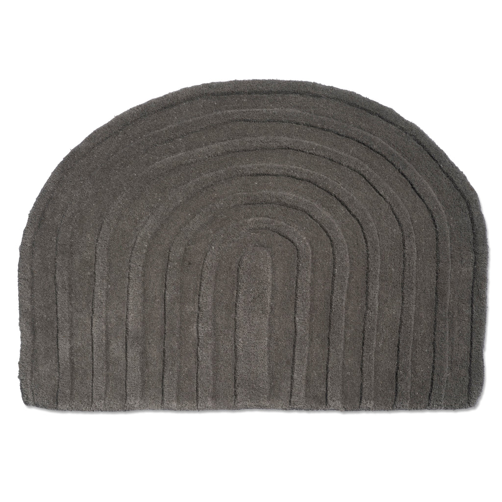ARCH DOORMAT, WOOL, TITANIUM