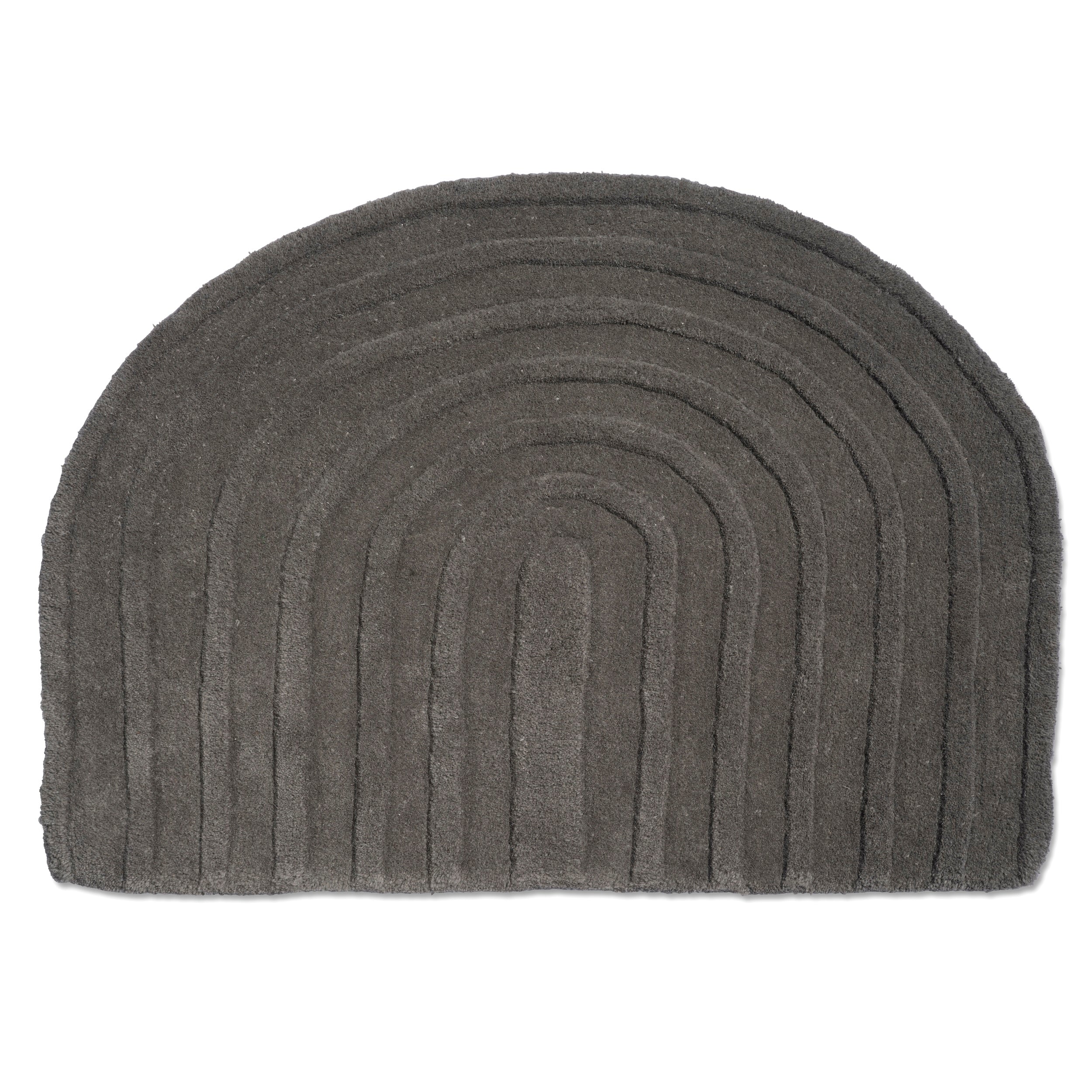 ARCH DOORMAT, WOOL, TITANIUM