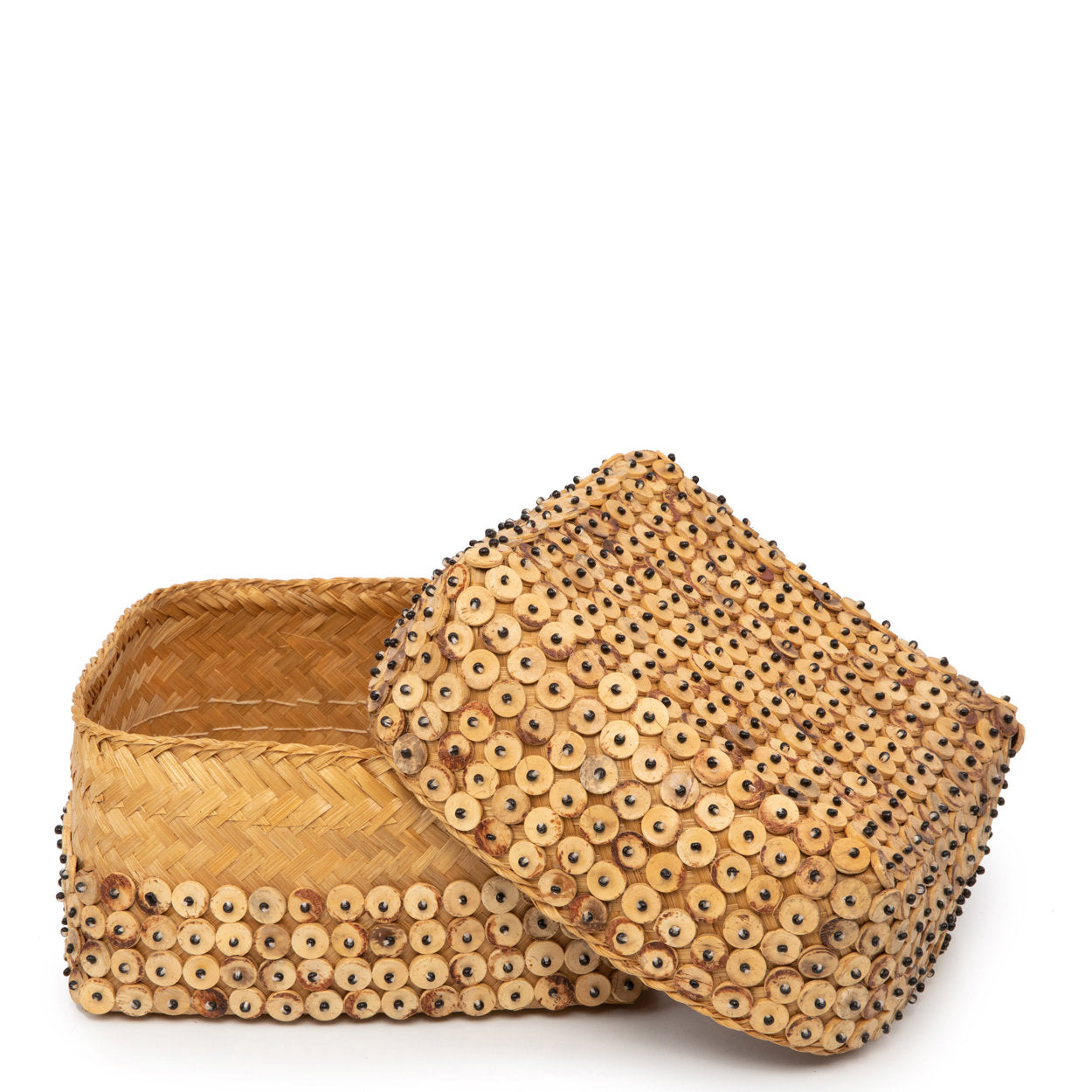 The Coconut Shell Basket - Natural - 28 x 28, H 14 CM