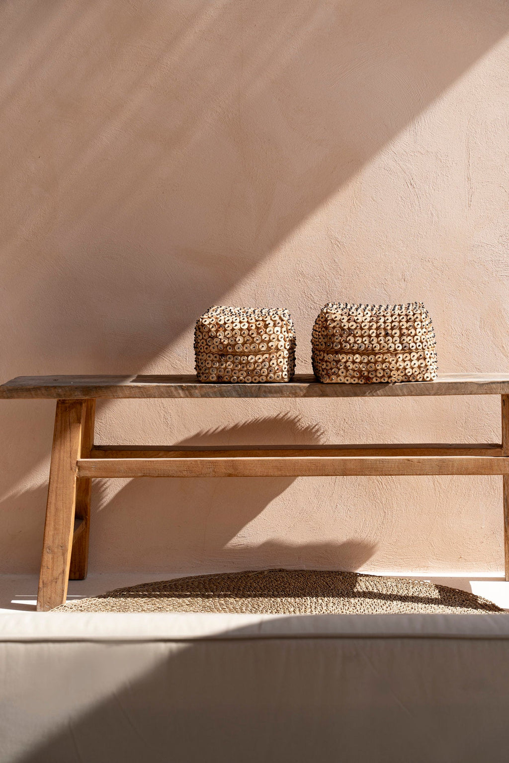 The Coconut Shell Basket - Natural - 20 x 20, H 13 CM