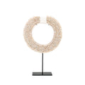 The Papua Shell Disc on Stand - White - Ø 30 cm