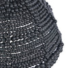 The Wooden Bead Dome Pendant - Black, 48 x 48, H 27 CM
