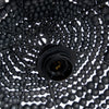 The Wooden Bead Dome Pendant - Black, 48 x 48, H 27 CM
