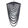 The Wooden Bead Chandelier - Black - 47 x 47, H 80 CM