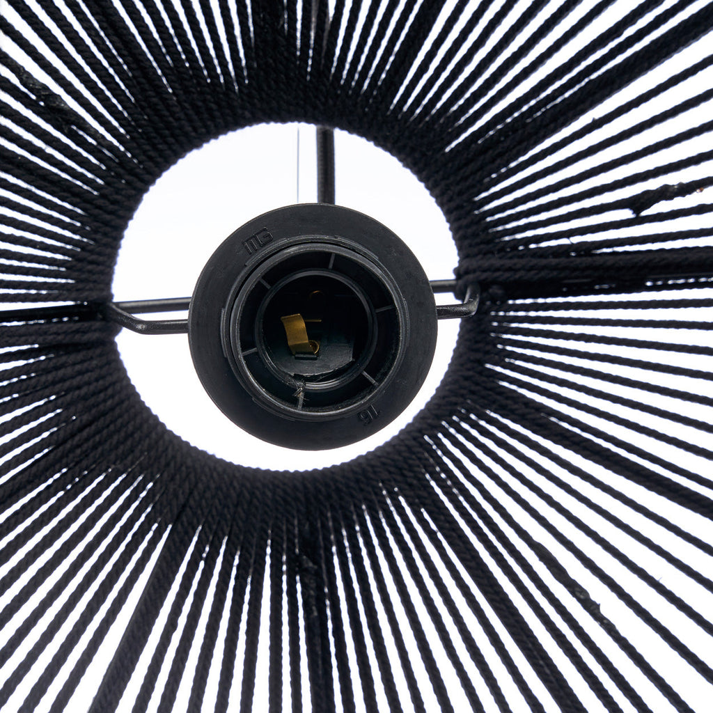 The Wooden Bead Chandelier - Black - 47 x 47, H 80 CM