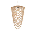 The Wooden Bead Chandelier - Natural - 47 x 47, H 80 CM