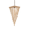 The Wooden Bead Chandelier - Natural - 47 x 47, H 80 CM