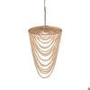The Wooden Bead Chandelier - Natural - 47 x 47, H 80 CM