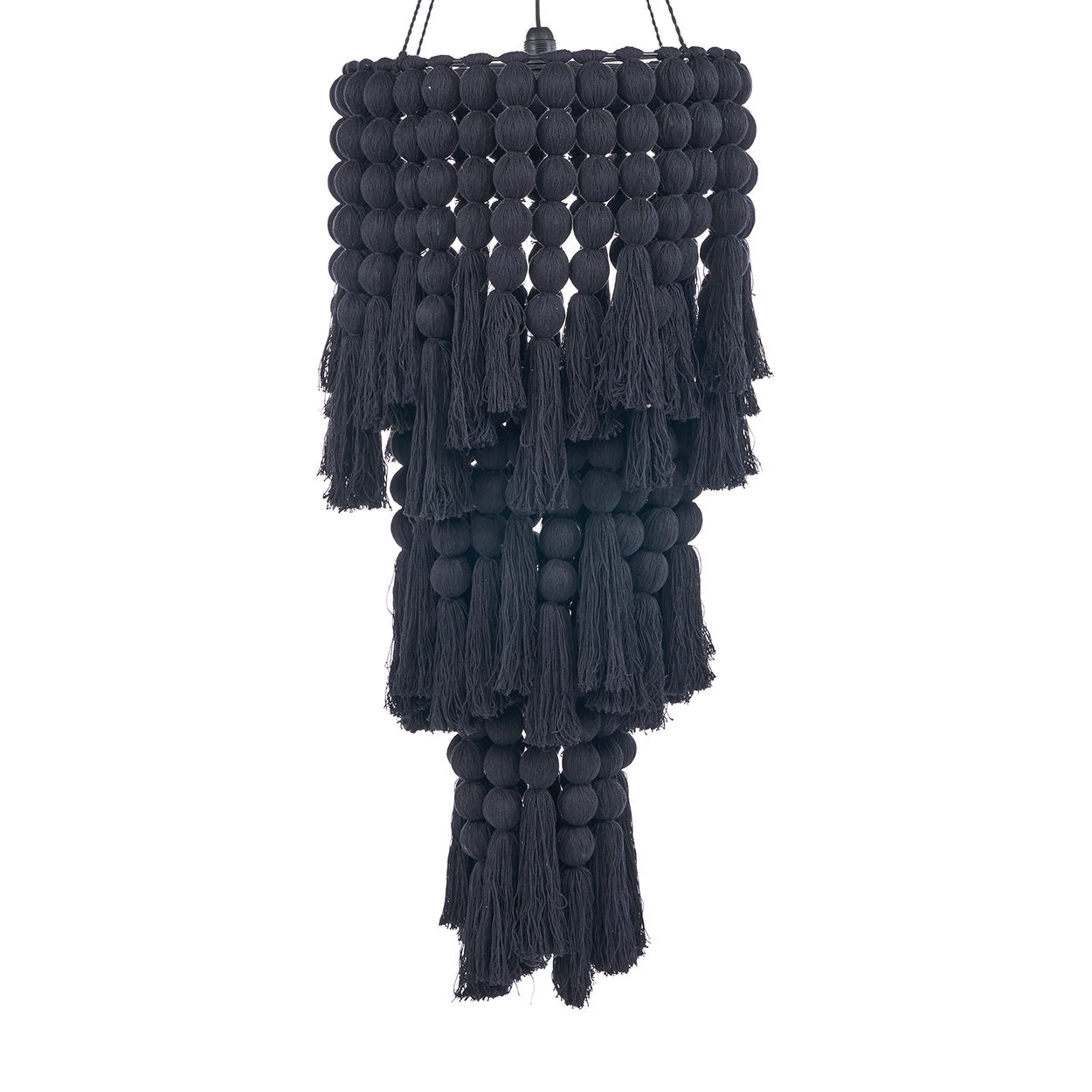 Nomad Cotton Chandelier - Black - XL, 50 x 50, H 160 CM