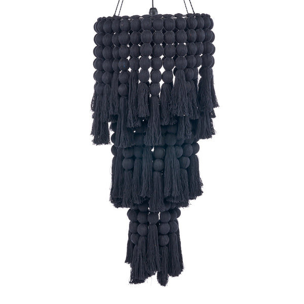 The Nomad Cotton Chandelier - Black - XL, 50 x 50, H 160 CM