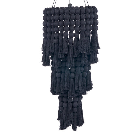 The Nomad Cotton Chandelier - Black - XL, 50 x 50, H 160 CM