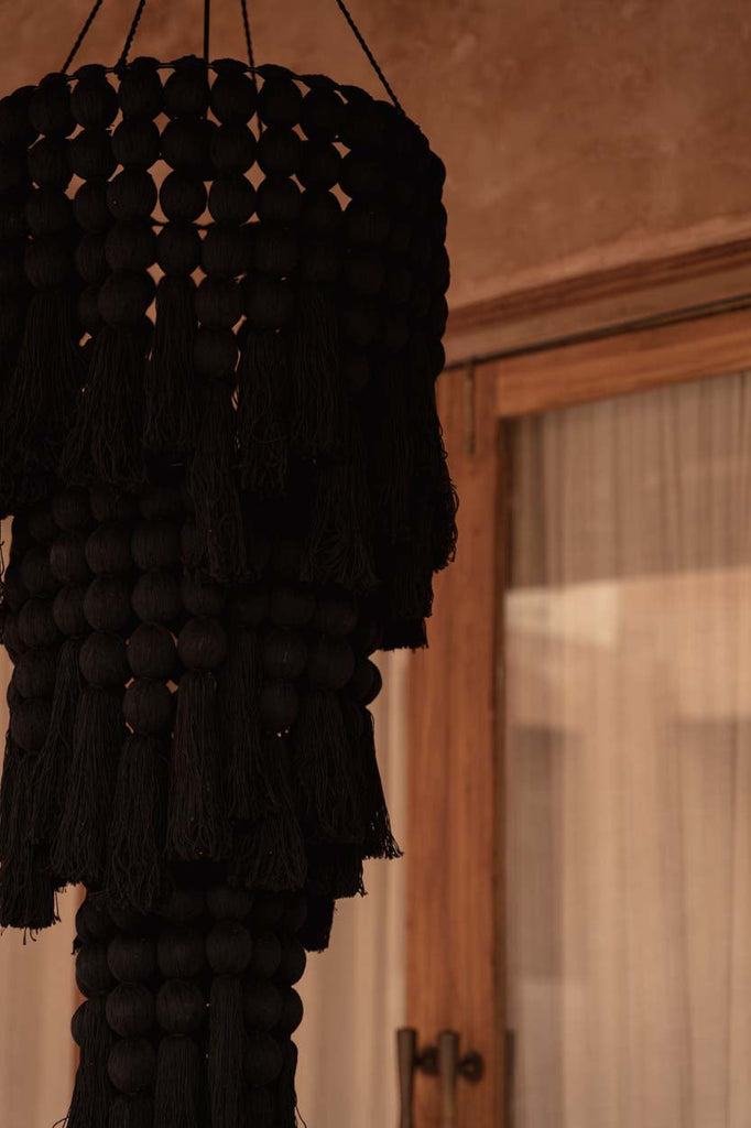 The Nomad Cotton Chandelier - Black - XL, 50 x 50, H 160 CM