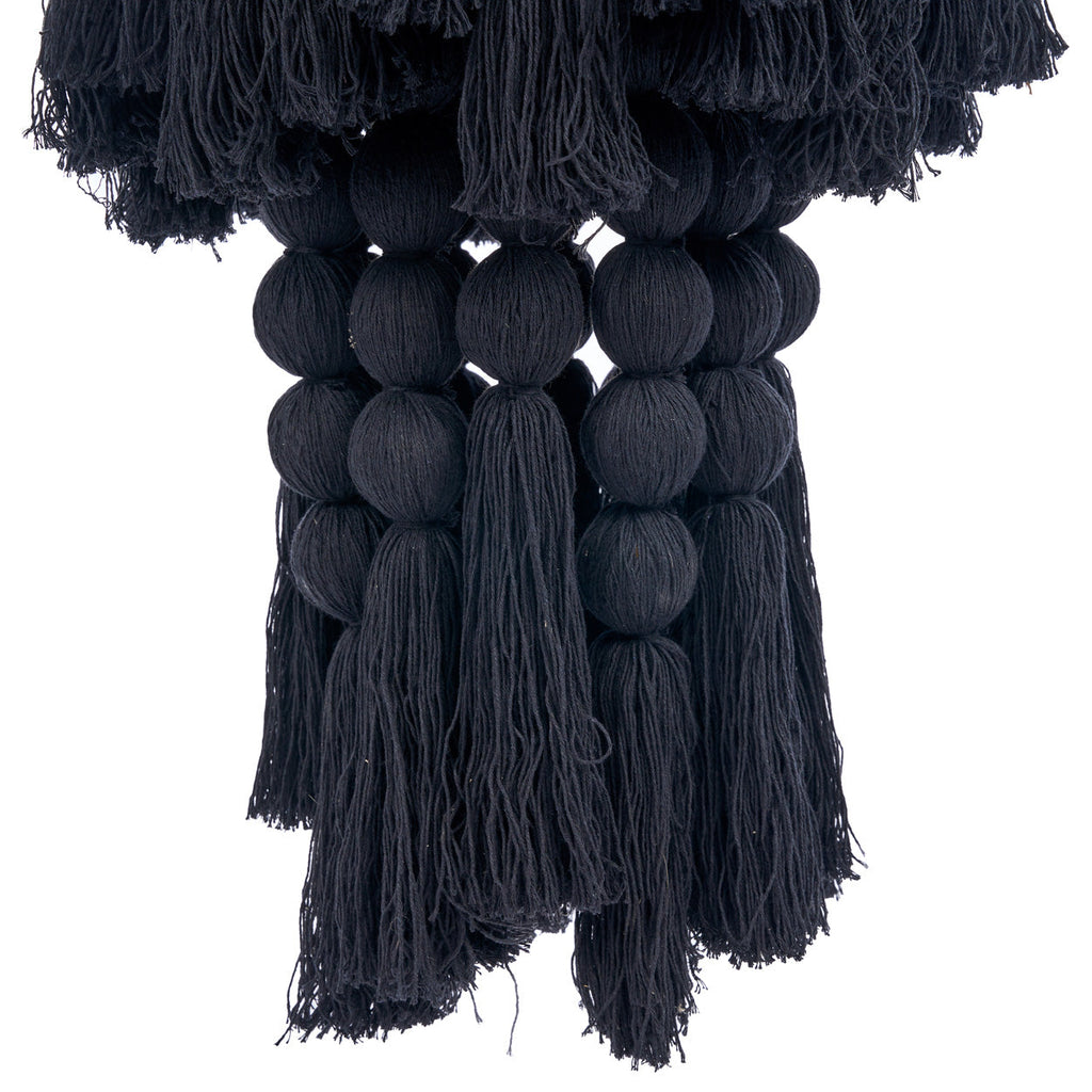 The Nomad Cotton Chandelier - Black - XL, 50 x 50, H 160 CM