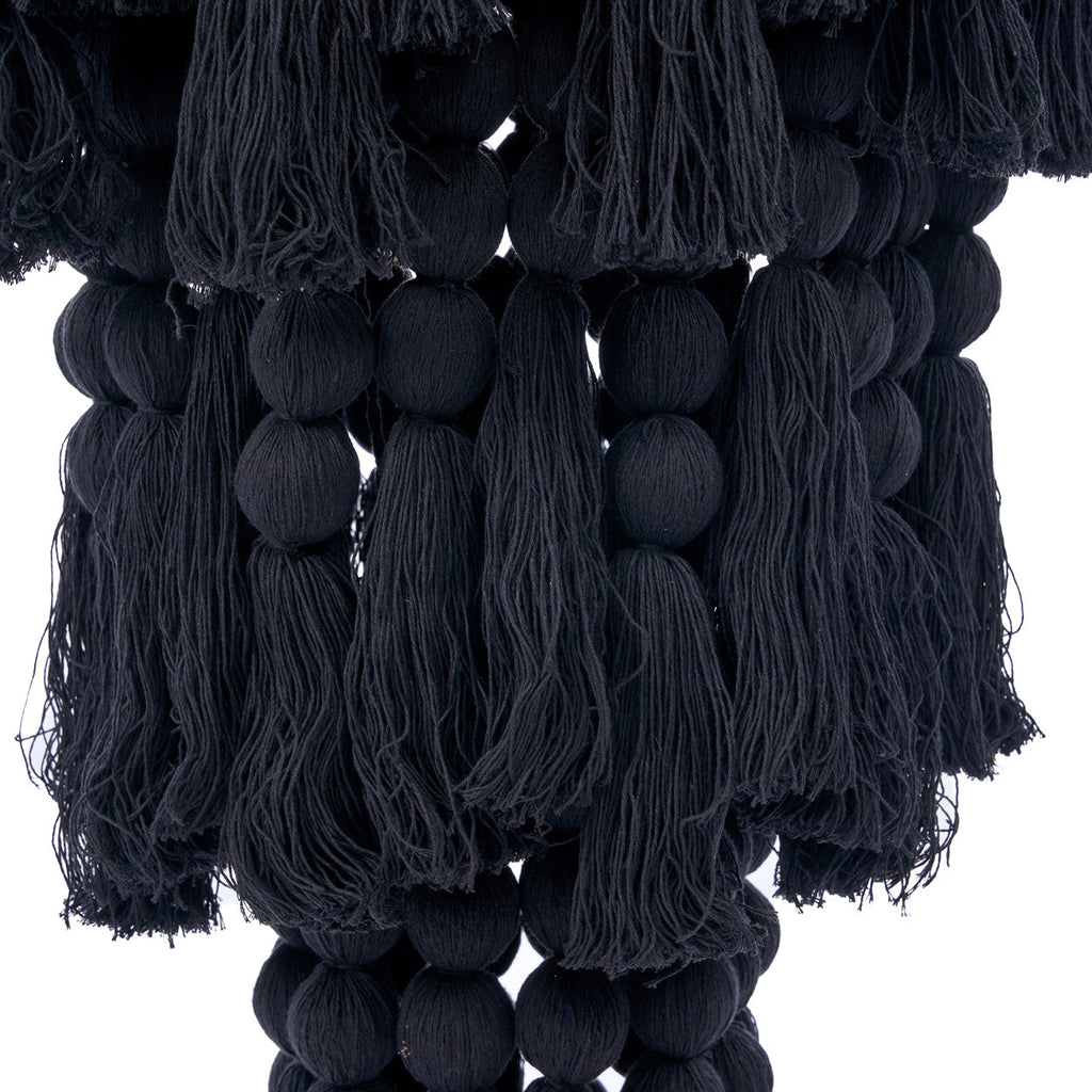 The Nomad Cotton Chandelier - Black - XL, 50 x 50, H 160 CM
