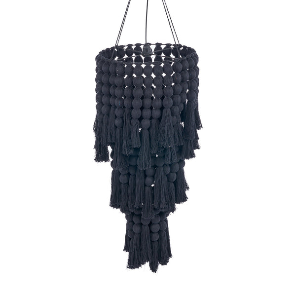 The Nomad Cotton Chandelier - Black - XL, 50 x 50, H 160 CM
