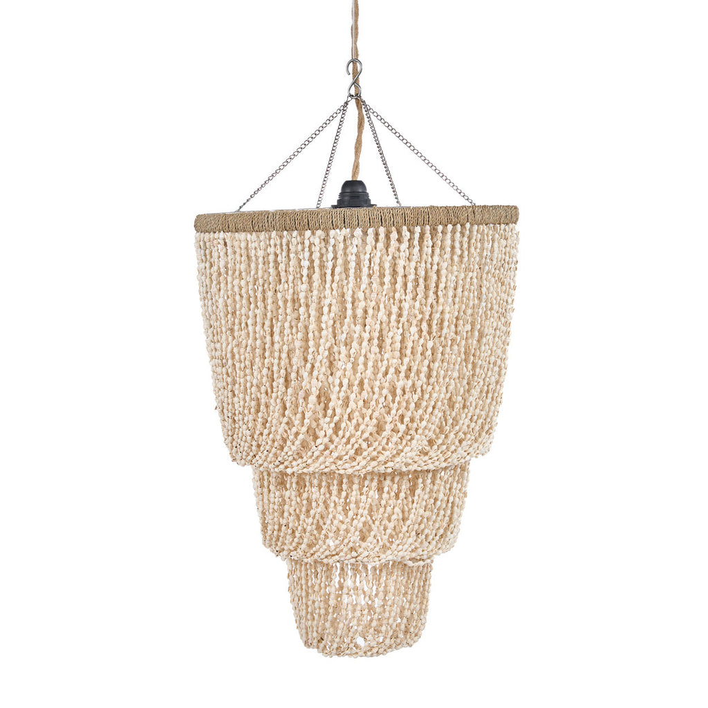 Lagoon Shell Chandelier - Natural - L, 31 x 31, H 68 CM