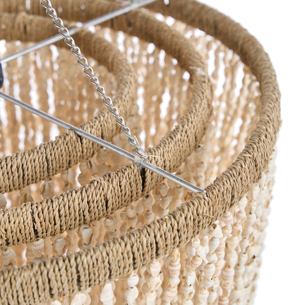Lagoon Shell Chandelier - Natural - L, 31 x 31, H 68 CM