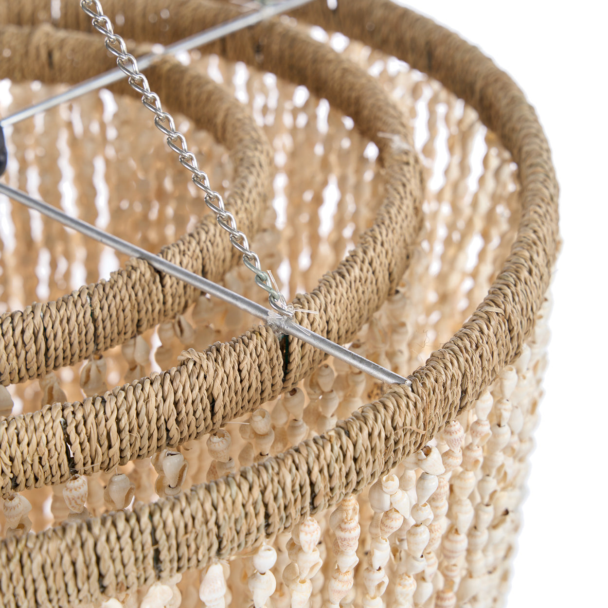 Lagoon Shell Chandelier - Natural - L, 31 x 31, H 68 CM