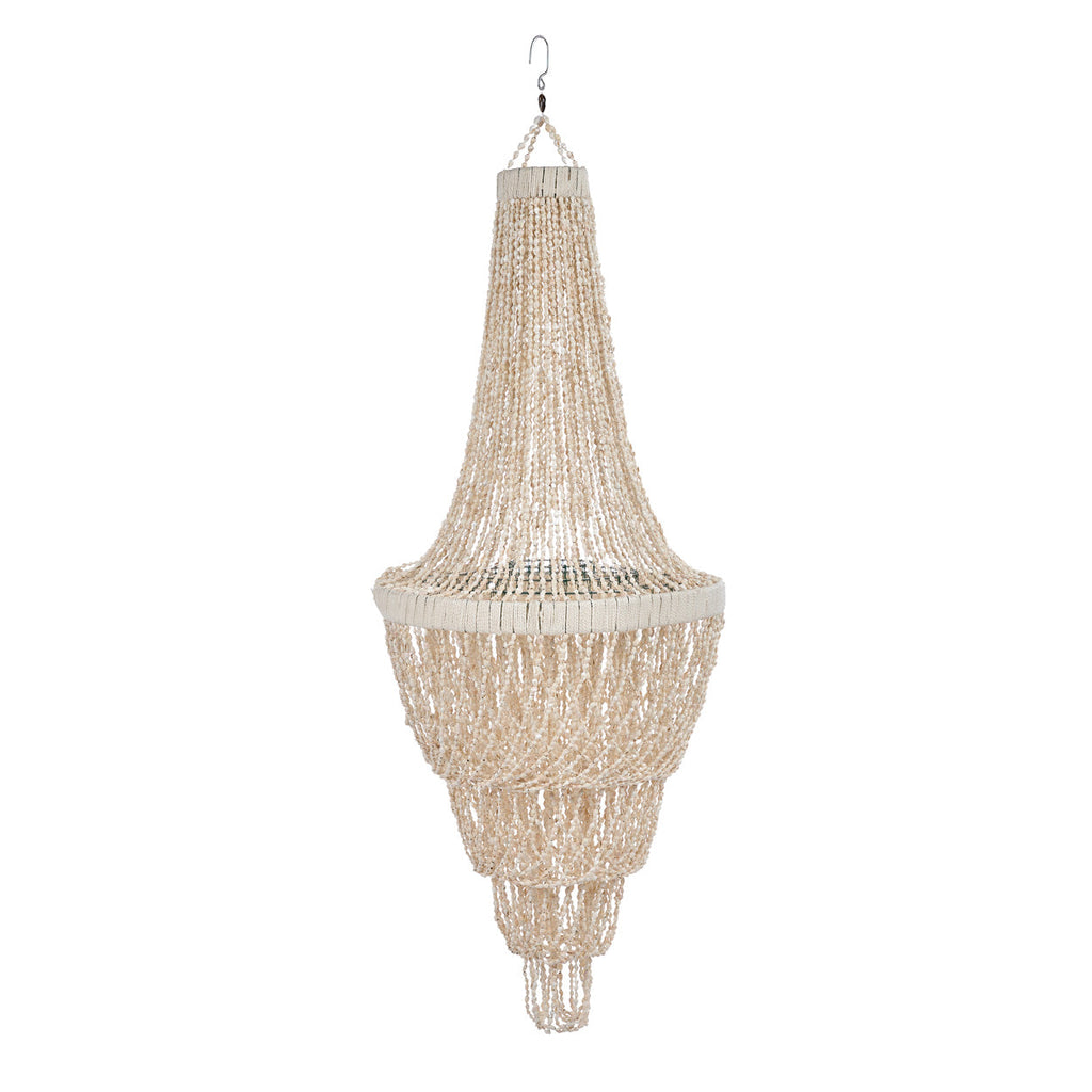The Ocean Tower Shell Chandelier - Natural - 40 x 40, H 85 CM