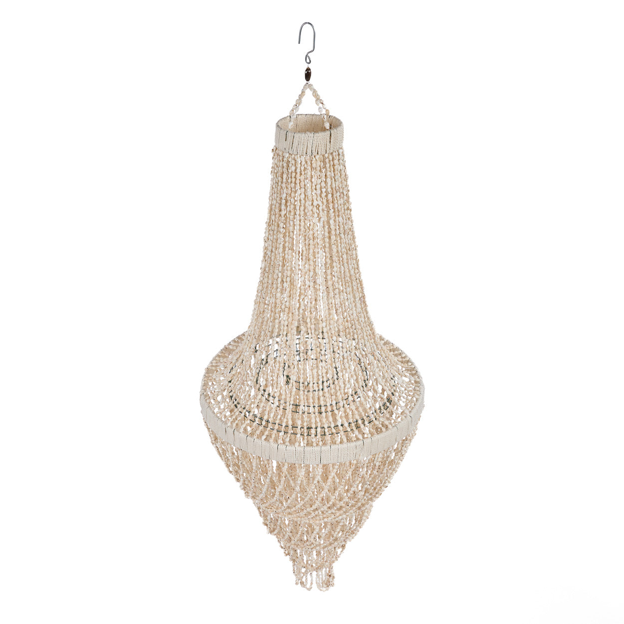 Lagoon Ocean Tower Shell Chandelier - Natural - 40 x 40, H 85 CM