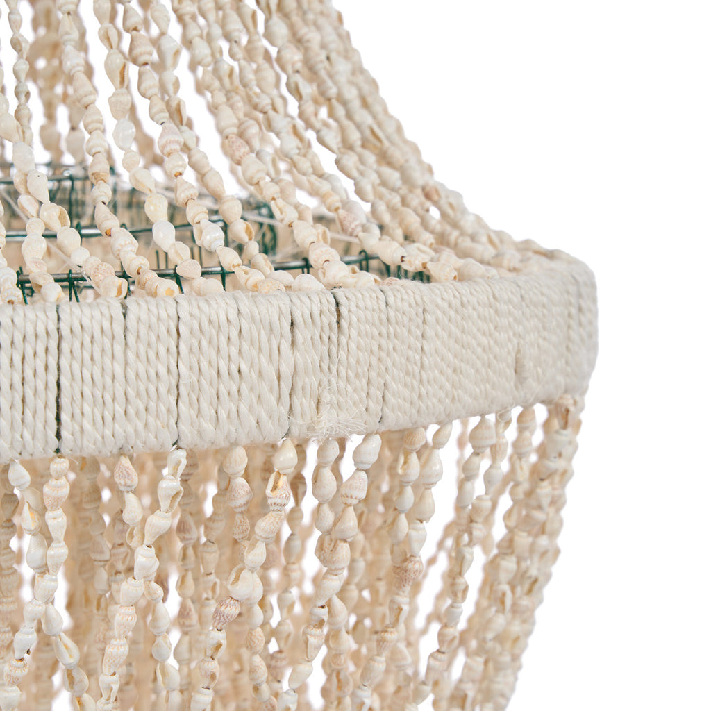 The Ocean Tower Shell Chandelier - Natural - 40 x 40, H 85 CM