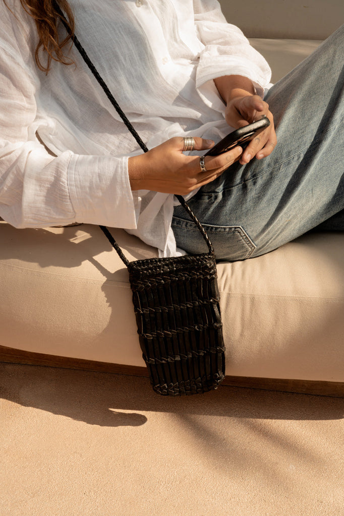 The Dial Diva Phone Bag - Black