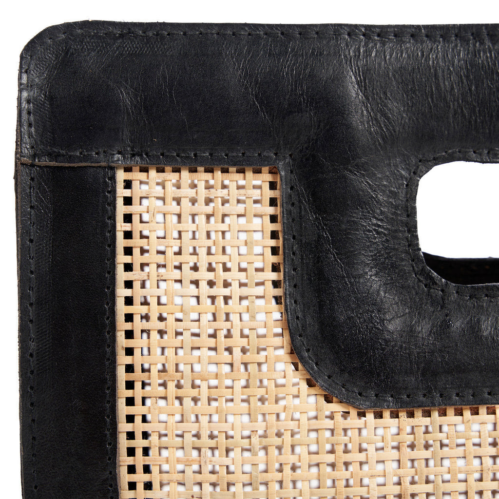 The Riviera Noir Clutch - Natural Black