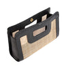 The Riviera Noir Clutch - Natural Black