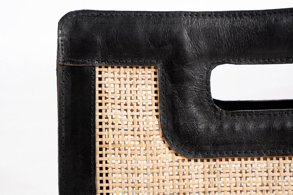 The Riviera Noir Clutch - Natural Black