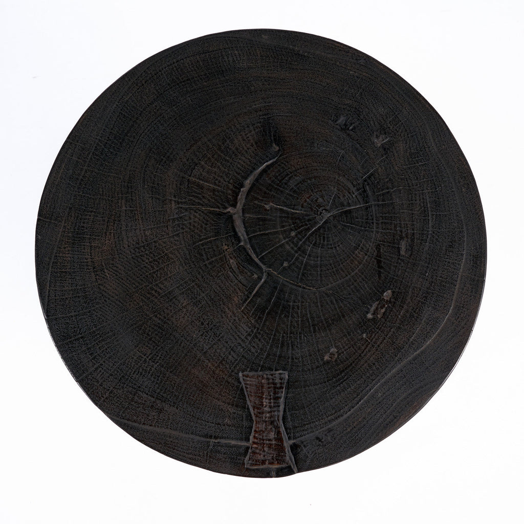 The Hourglass Side Table - Dark Walnut