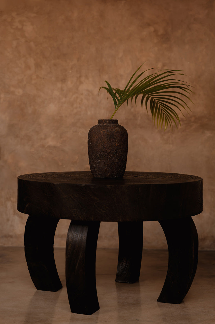 The Octo Chic Coffee Table - Dark Walnut, D 70 CM