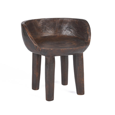 The Sit Happens Low Chair - Dark Walnut
