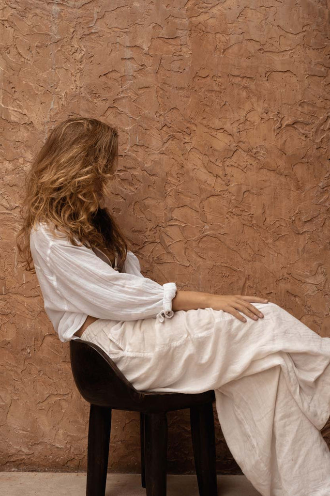 The Sit Happens Low Chair - Dark Walnut