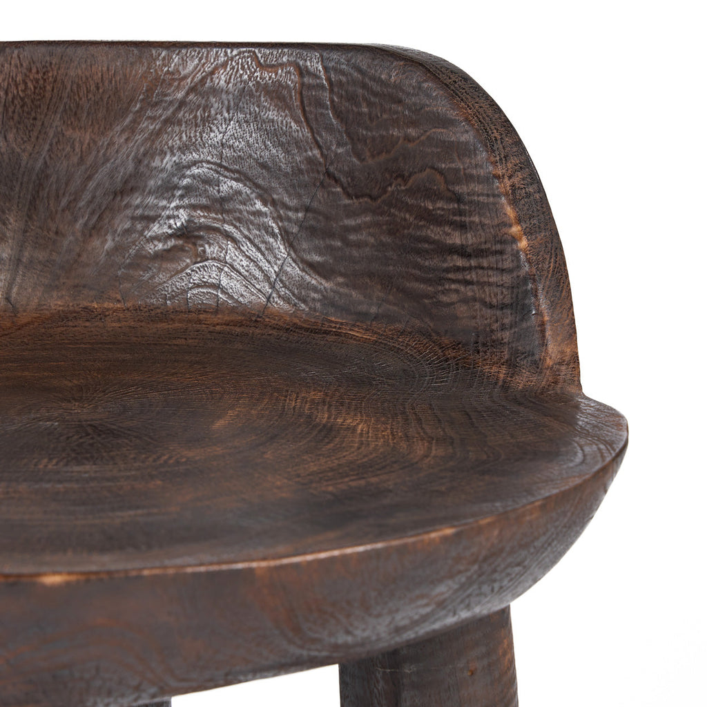 The Sit Happens Low Chair - Dark Walnut