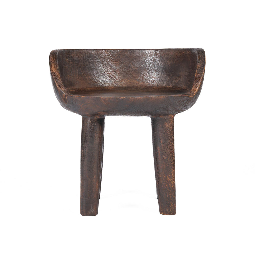 The Sit Happens Low Chair - Dark Walnut