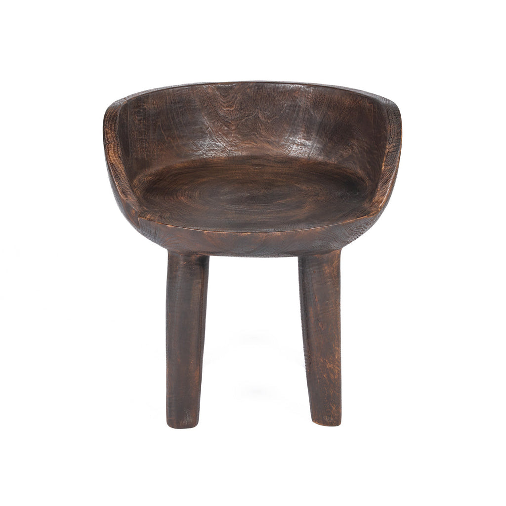 The Sit Happens Low Chair - Dark Walnut