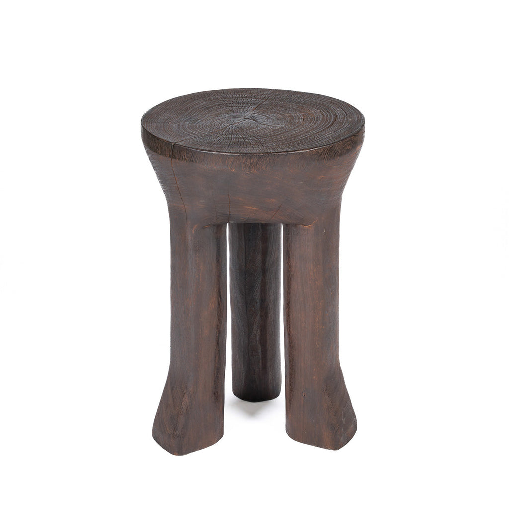 The Java Tripod Side Table - Dark Walnut