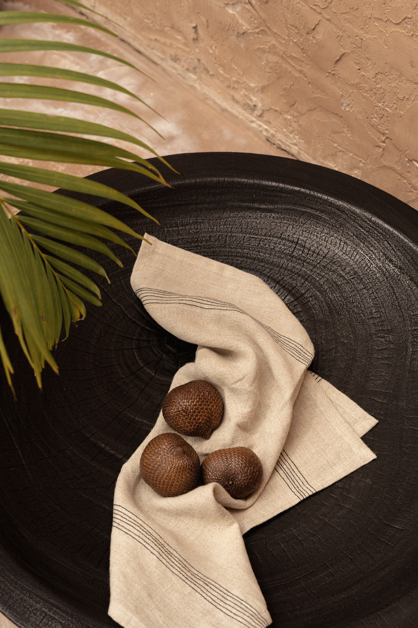 The Burned Bowlzilla Plate - Black - XL, 60 x 60, H 10 CM