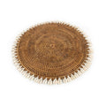 Colonial Placemat Shell- Natural Brown