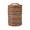 Colonial Bin High, Rattan,  Natural Brown