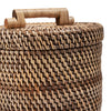 Colonial Bin High, Rattan,  Natural Brown