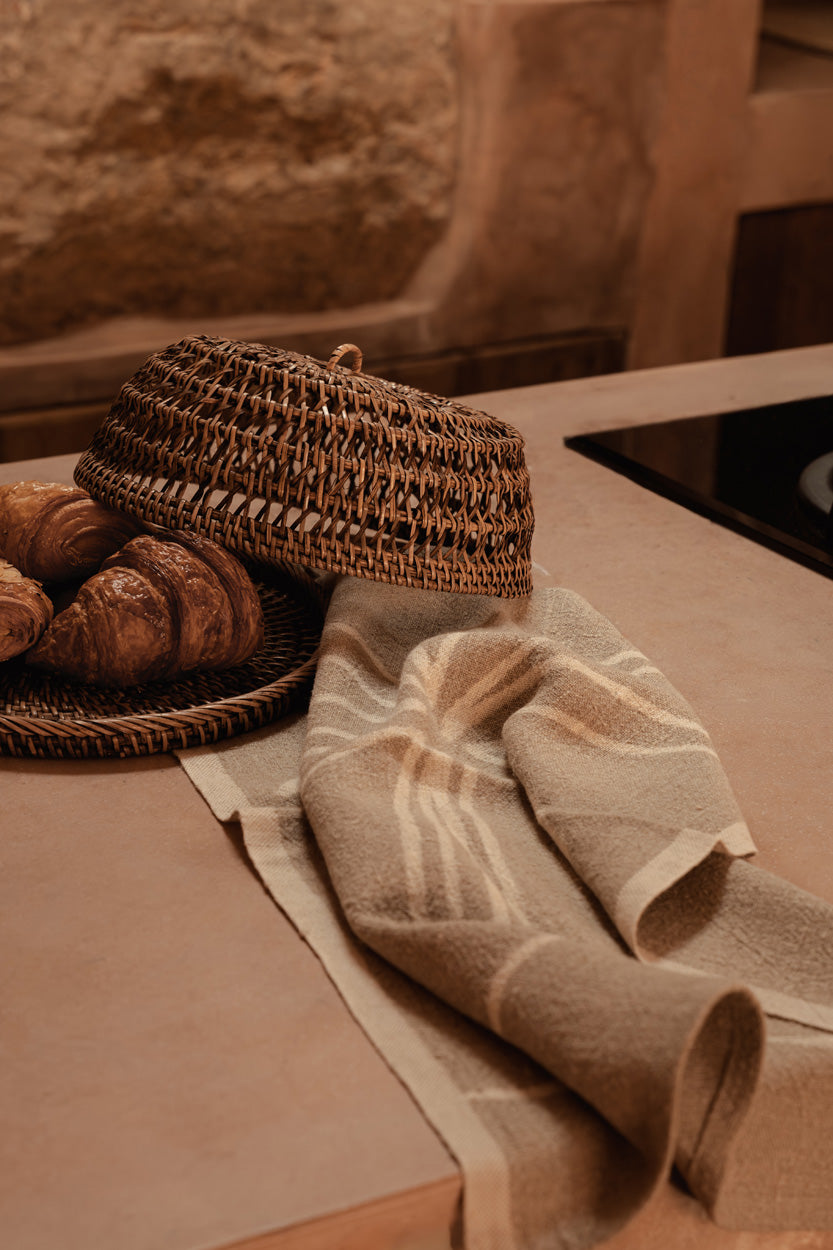 Colonial Food Cover Rattan - Natural Brown - D 37 CM