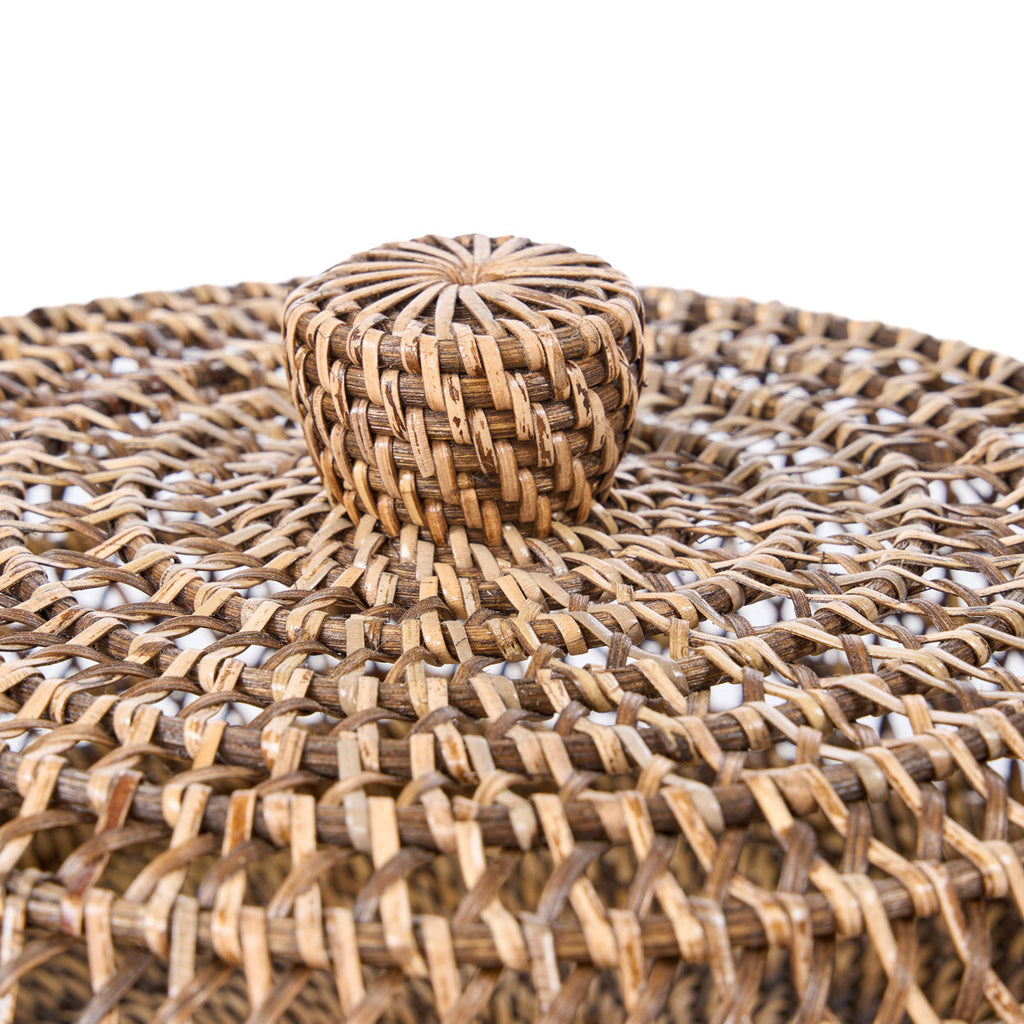 Colonial Food Cover Rattan - Natural Brown - D 37 CM